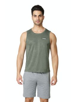 Van Heusen Innerwear - Van Heusen Performance Men Swift Dry & Odour Shield Gym Vest - Army