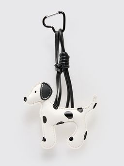 Pomelo - Dalmatian Dog Printed Bag Charm with Contrast Ear and Knot