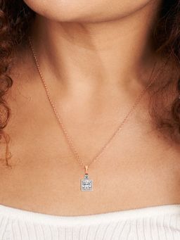 Friendly Diamonds - Lab Grown Diamond Cushion Joan Fashion Lab Diamond Pendant Rose Gold