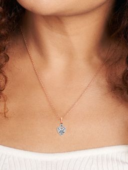 Friendly Diamonds - Lab Grown Diamond Heart Joan Fashion Lab Diamond Pendant Rose Gold