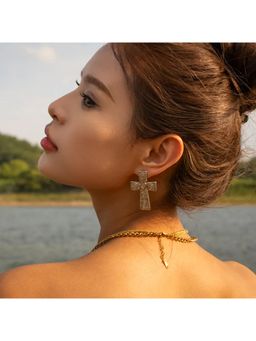 Aphrodyte Me - Faith Gold Drop Earrings