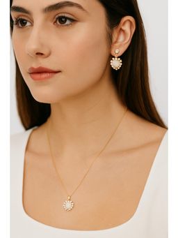 JEWELZ - Beige Heart Glow Jewellery Set