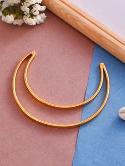 Silvermerc Designs - Gold Plated Designer Barefoot Cuff Style Anklet