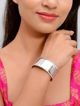 Silvermerc Designs - Silver Plated Hand Cuff