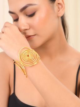 Silvermerc Designs - Gold-Plated Brass Stylish Cuff