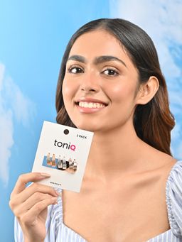 ToniQ - Gold and Silver Plated Half Hoop Earrings (Pack of 3)