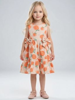 Creative Kids - Girls Pink Printed Dress
