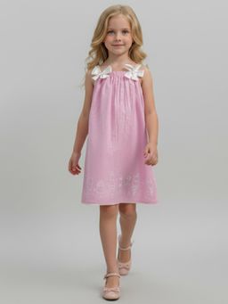 Creative Kids - Girls Pink Printed Dress
