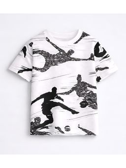 Googo Gaaga - Boys White Printed T-Shirt