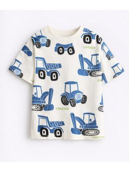 Googo Gaaga - Boys White Printed T-Shirt