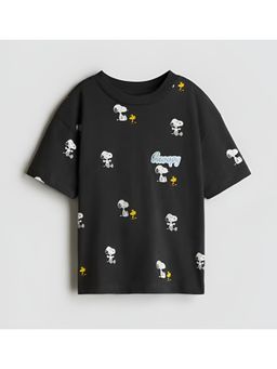 Googo Gaaga - Boys Black Printed T-Shirt