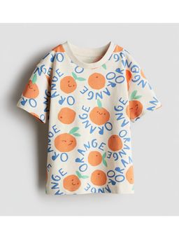 Googo Gaaga - Boys Off White Printed T-Shirt