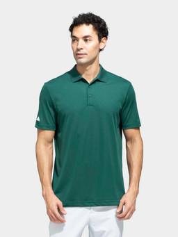adidas - Men A430 Solid Pique Golf Green Polo T-Shirt