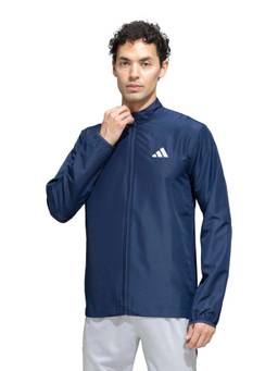 adidas - Men Navy Blue Logo Woven Track Jacket