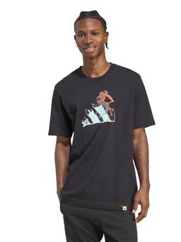 adidas - Men Doodle Hunt Bike Black Graphic T-Shirt