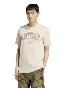 adidas - Men Beige CAMO SCRIPT GRAPHIC T-Shirt