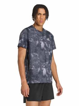 adidas - Men Grey ADI365 Animal Print Iconic Running T-Shirt