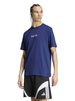 adidas - Men Navy Blue COFFEE CAFE Donut Bag Graphic T-SHIRT