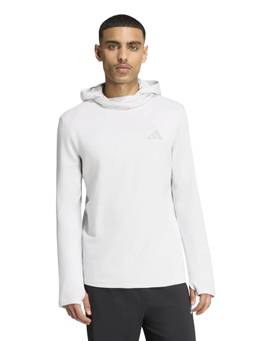 adidas - Men Grey adi365 Running Essentials Winterized Long Sleeve Hooded Hoodie