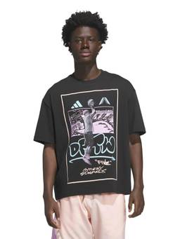 adidas - Men Black ANTHONY EDWARDS DFTW Anime Basketball T-Shirt