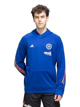 adidas - Men Blue INDIAN CRICKET Training Hoodie