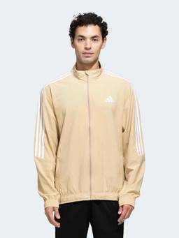 adidas - Men Beige Woven ADI 3 Stripes Track Jacket