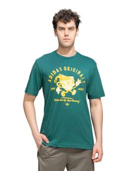 adidas Originals - Men Green CUP GFX T-Shirt