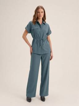 ATRI - Grey Solid Co-ord Set
