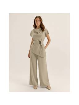 ATRI - Mocha Brown Solid Co-ord Set
