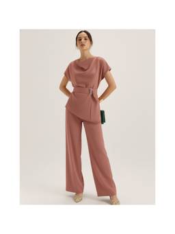 ATRI - Coral Solid Co-ord Set