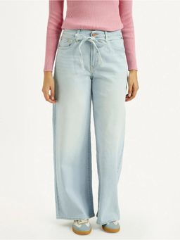 Levi's - Womens Mid Rise Straight Fit Light-Blue Jeans