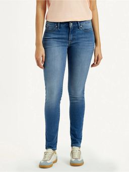 Levi's - Womens Mid Rise 711 Skinny Fit Blue Jeans