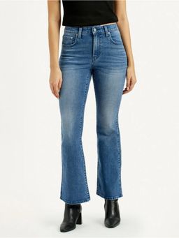 Levi's - Womens High Rise 726 Slim Fit Blue Jeans