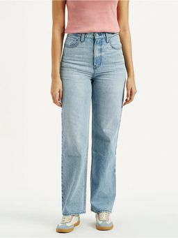 Levi's - Womens High Rise Straight Fit Light-Blue Jeans