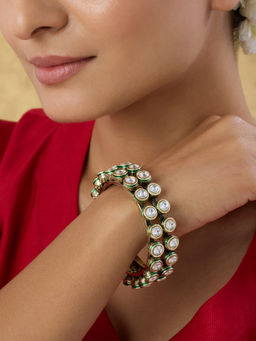 Indinoor - Nayraaj Kundan Polki Bangles