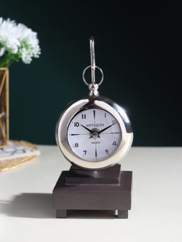 De Maison Decor - Eldora Silver Table Clock