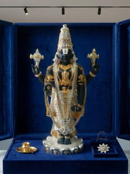 The Home Co - Multi-Color Silver & Gold Plated Venkateswara Idol In Premium Velvet Box