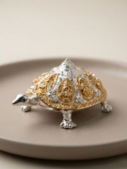 The Home Co - Multi-Color 999 Silver & 24K Gold Plated Vastu Tortoise