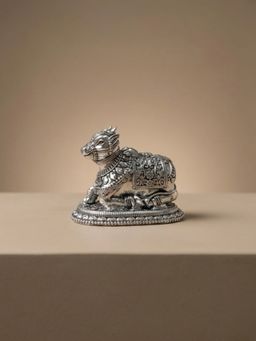 The Home Co - Exquisite Handcrafted German Silver Nandi Idol