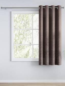 Haus & Kinder - Brown Luxe Metallic Stone Curtain