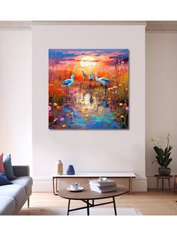 Olive Tree - Multi-Color Canvas Painting for Living Room