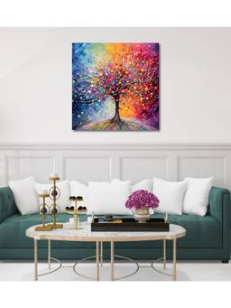 Olive Tree - Multi-Color Canvas Painting for Living Room