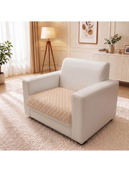 Story@Home - Beige Premium Quilted Anti Slip Sofa Cover