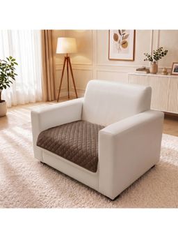 Story@Home - Brown Premium Quilted Anti Slip Sofa Cover