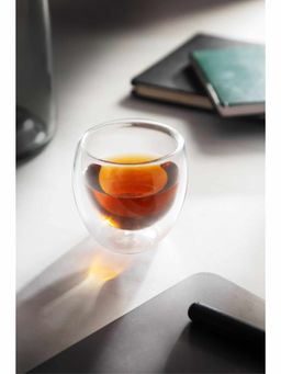 NATURALLY YOURS - Glasswares Transparent Double Wall Wine Glass