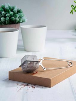 NATURALLY YOURS - Tea Accessories Stainless Steel Square Tea Strainer ( Set of 2 )