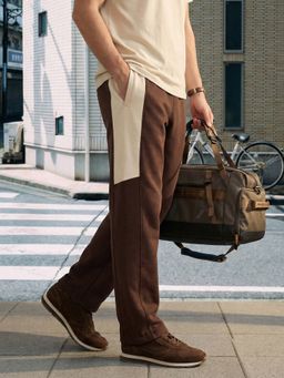 Nobero - Men Brown Straight Fit Travel Trackpant