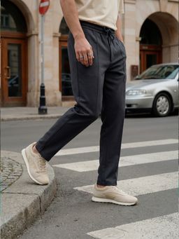 Nobero - Men Grey Urban Taper Trackpant