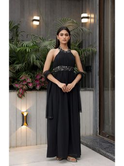 Edition II - Black Halter Flow Dress