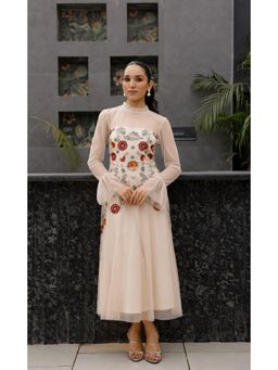 Edition II - Soft Nude Embroidered Dress